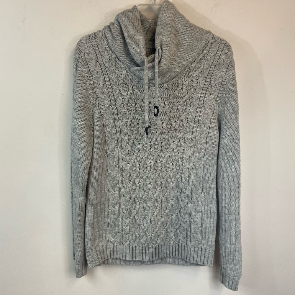 Divided Grey Knit cowl Neck Sweater